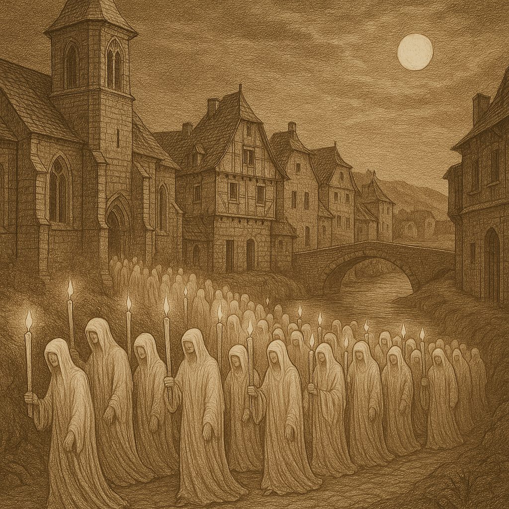 Illustration de La procession des âmes à Saint-Côme-d'Olt