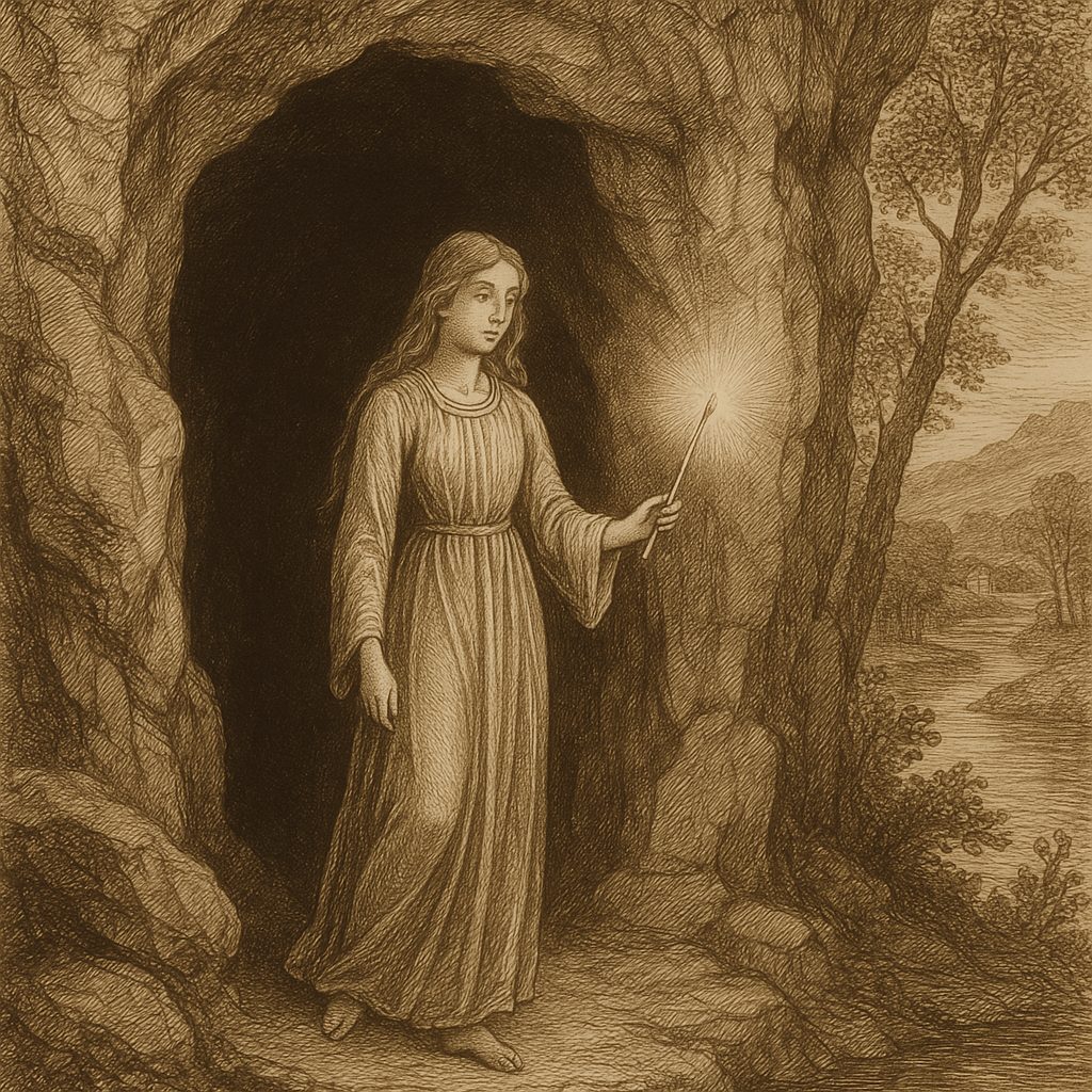 Illustration de La fée de la grotte du Cayrol