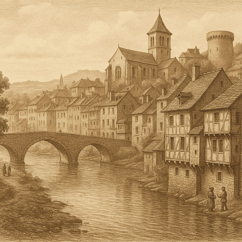 Illustration de L'urbanisme et l'évolution des quartiers anciens d'Espalion