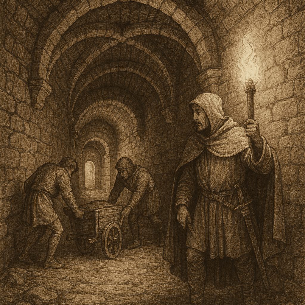 Illustration de Le souterrain du château de Calmont d’Olt vers Espalion