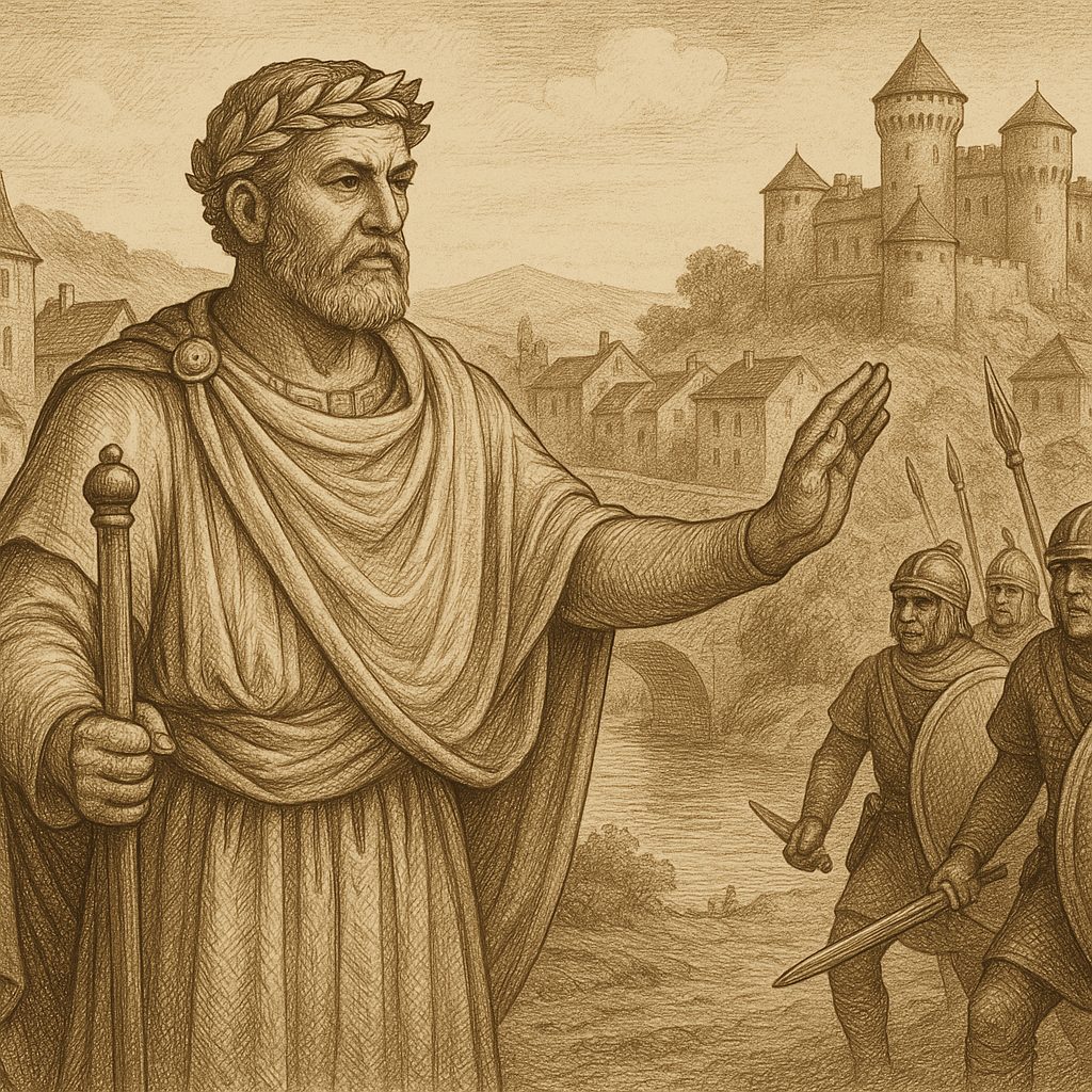 Illustration de La légende du maire antique protecteur d'Espalion