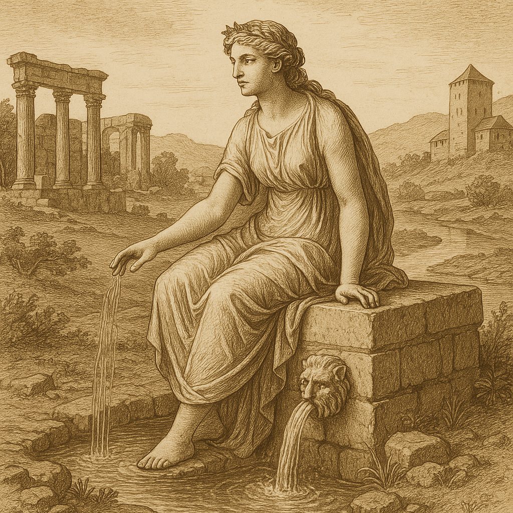 Illustration de La fée des sources antiques d'Espalion