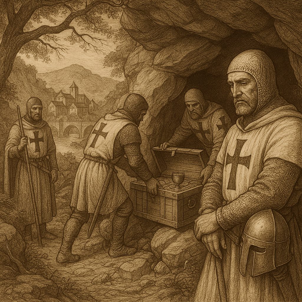 Illustration de Le trésor des Templiers caché dans la vallée du Lot