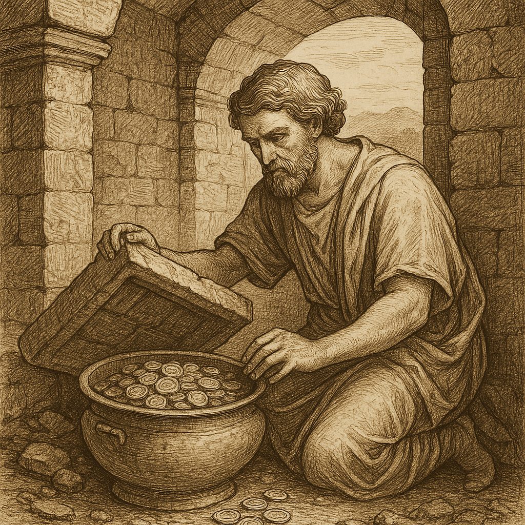 Illustration de Le trésor caché du notaire romain d'Espalion