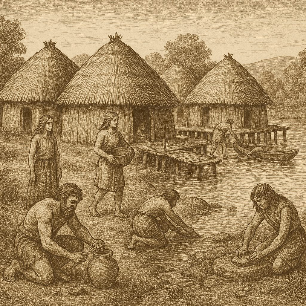 Illustration de Présence d'habitats néolithiques sur les bords du Lot à Espalion