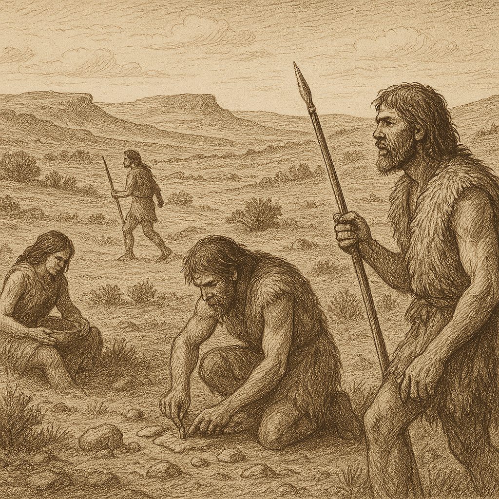 Illustration de Traces de chasseurs-cueilleurs sur les plateaux autour d'Espalion