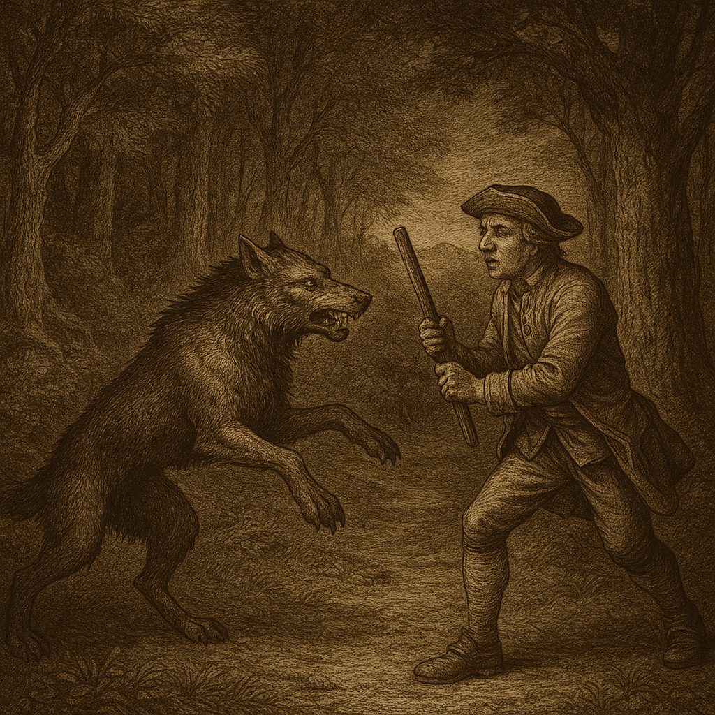 Illustration de Le loup-garou de la forêt de Bessuéjouls