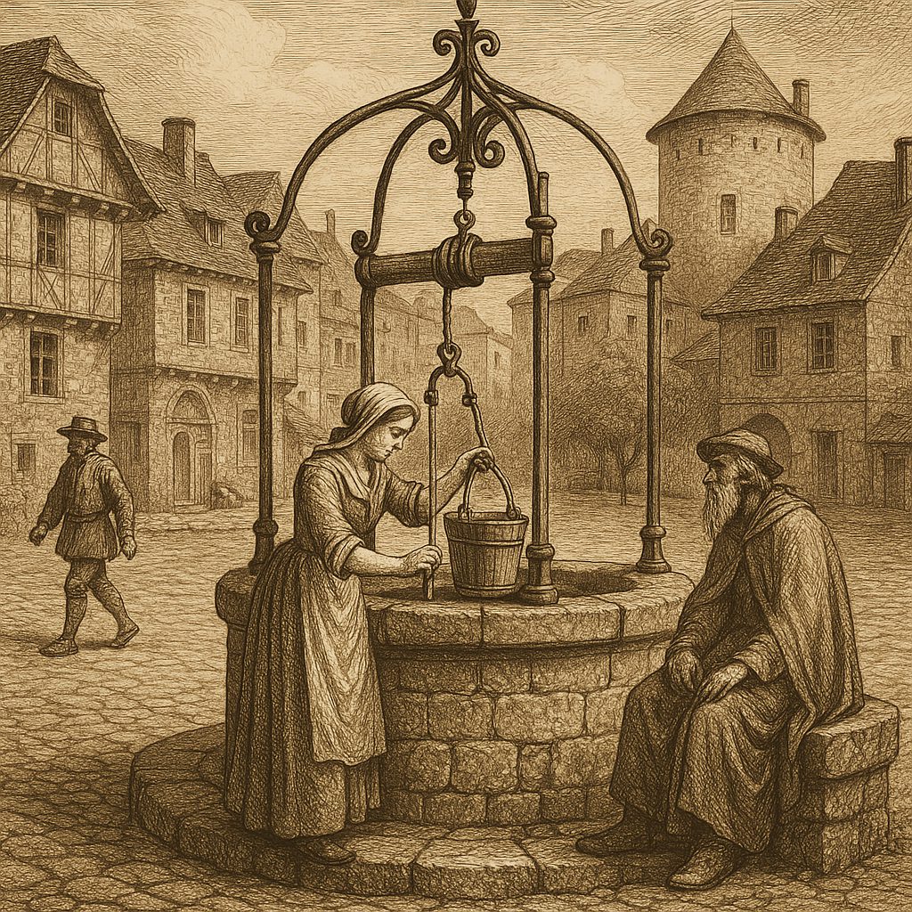 Illustration de La légende du vieux puits de la place du Foirail